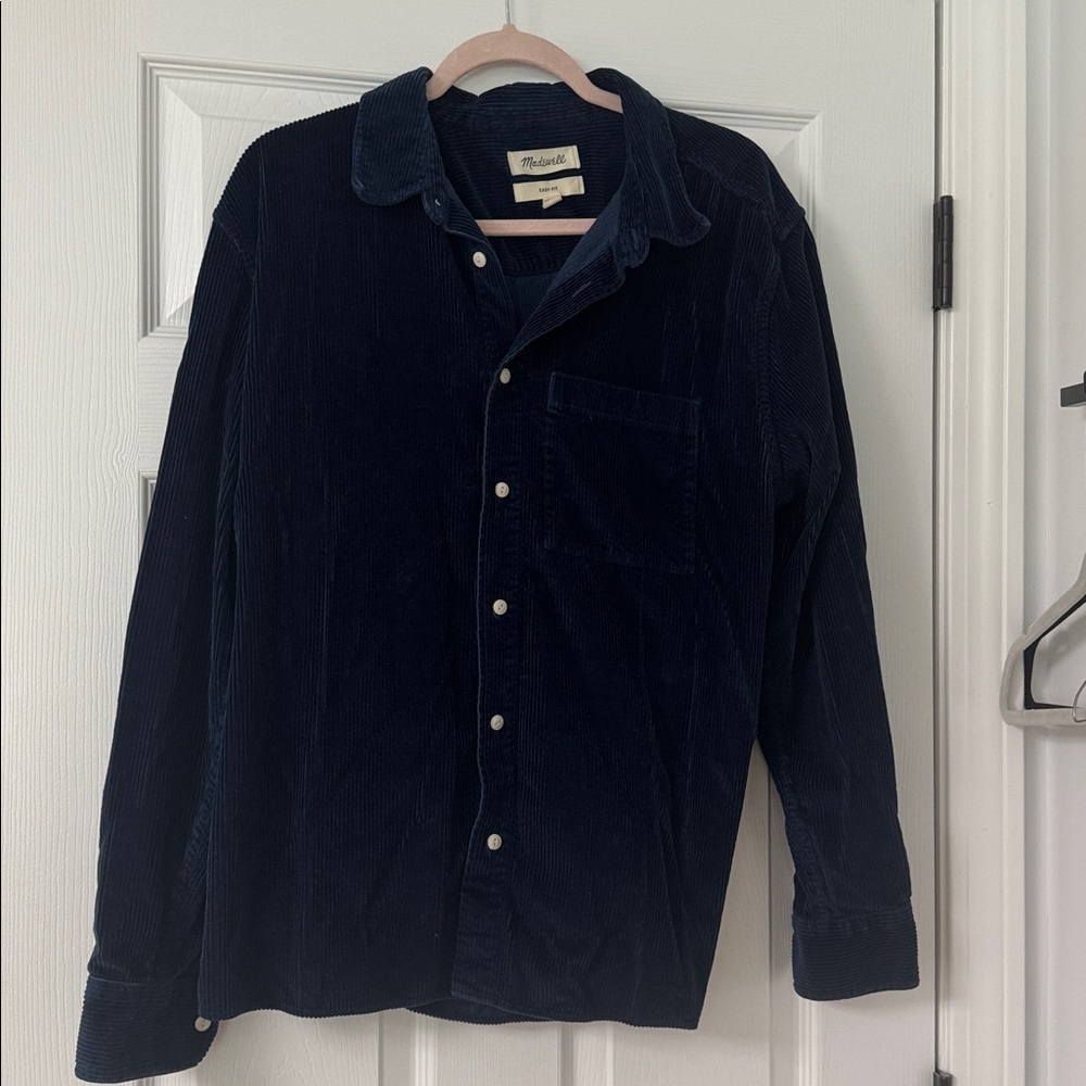 Madewell Dark Blue Corduroy Shirt